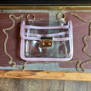 Plastic purse w/ chain